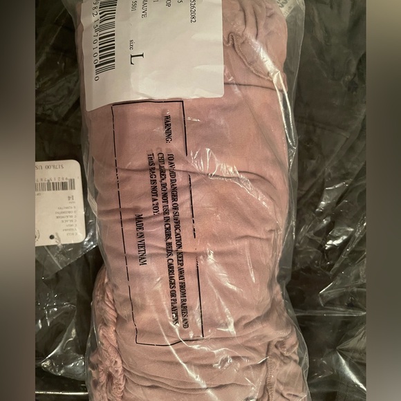 NWT FREE PEOPLE Olivia Pale Mauve Top SZ: L - Picture 7 of 7